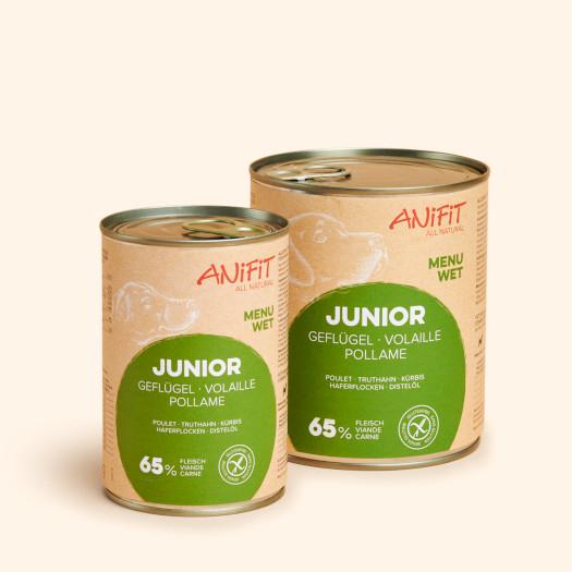 Nassfutter für junge Hunde